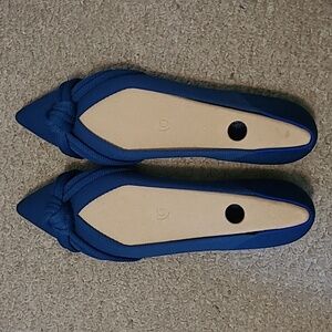 Rothy's Ocean Blue Point II flats in women's size 13